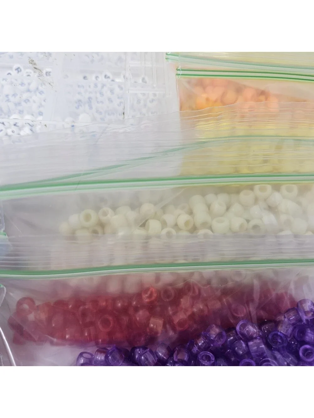 Large Lot Of Loose Beads Costume Kids Crafting Jewelry Making Alphabet Organizer